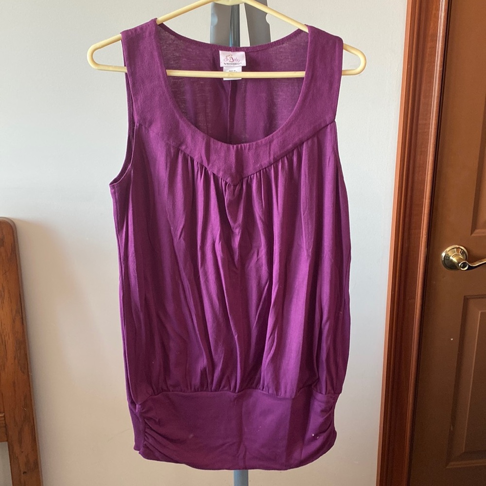 Oh, baby by motherhood, maternity size M purple sleeveless